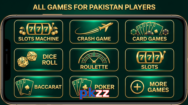 Main screen of Pkzz games page for PK players